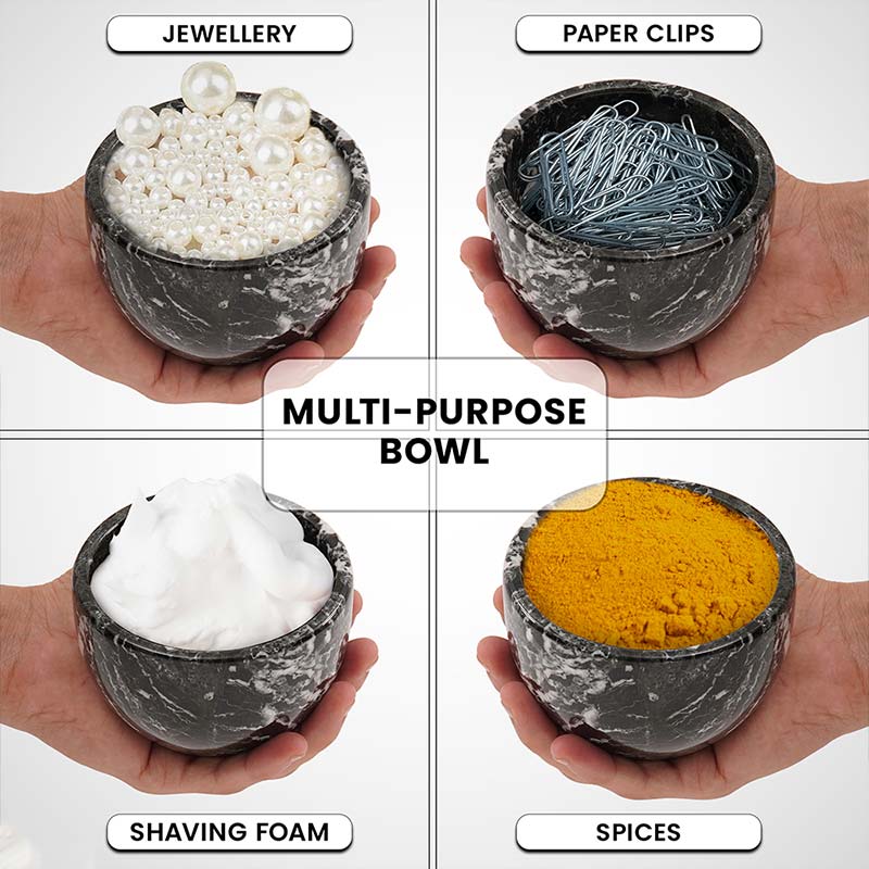 Natural Marble Shaving Bowl